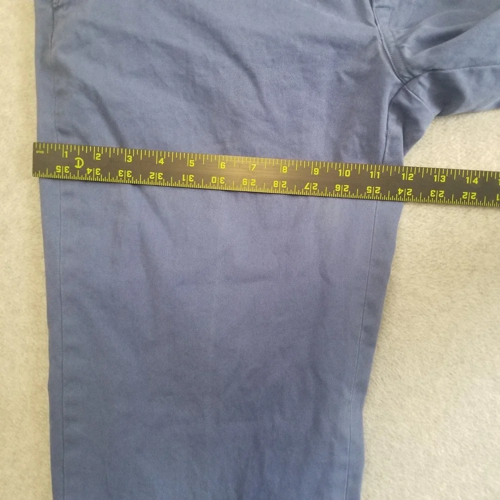 Polo Ralph Lauren Pants Mens 32x30 Blue Chinos Flat Front Preppy Classic Casual